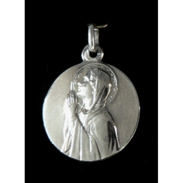 Medalla Virgen    niña plata